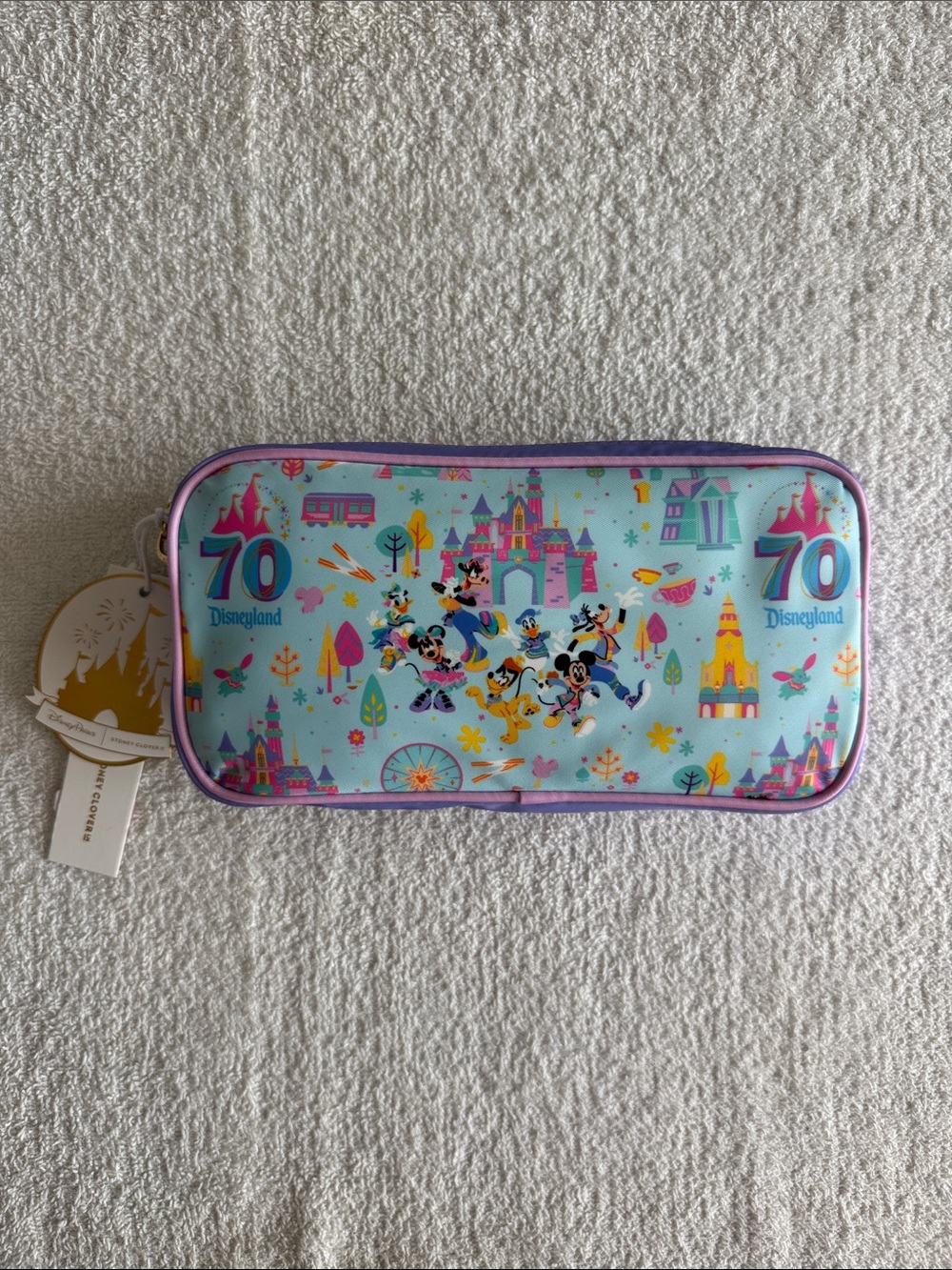 Stoney Clover Lane Disneyland 70th Anniversary Mickey & Friends Cosmetic Pouch